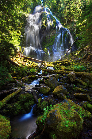 Oregon, "Three Sisters", "Three Sisters Wilderness", "Proxy Falls", "Upper Proxy Falls", waterfall, Proxy