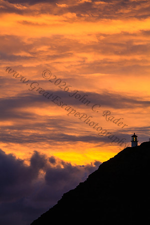 sunrise at Makapuu beach and lighthouse, Oahu Hawaii