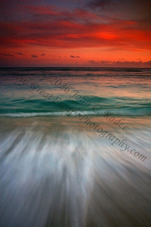 Sunset Cromwell's Beach Oahu Hawaii