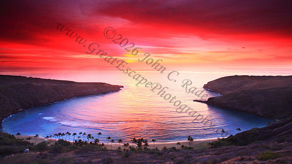 Koko Head, Hanauma Bay, and Hawaii Kai at night and sunrise, Oahu Hawaii