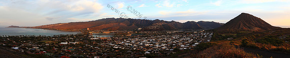 Diamond Head to Koko Head view panorama Oahu Hawaii
