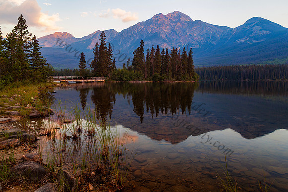 Pyramid Lake in Jasper National Park — fine art photograph titled Jasper Pyramid
