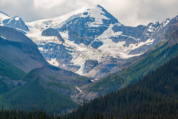 Glaciers over Maligne Lake — fine art photograph titled Overwatch