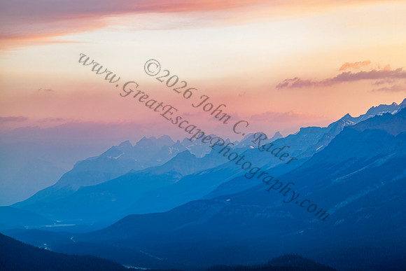 Icefields Parkway from Peyto Lake — fine art photograph titled Valley View