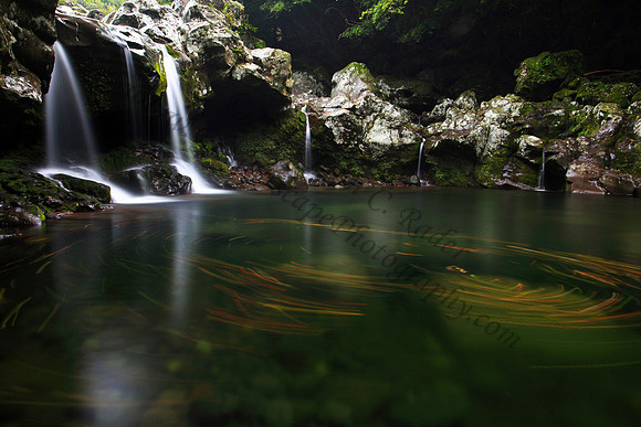 Wonang Waterfalls on Jeju Island, South Korea