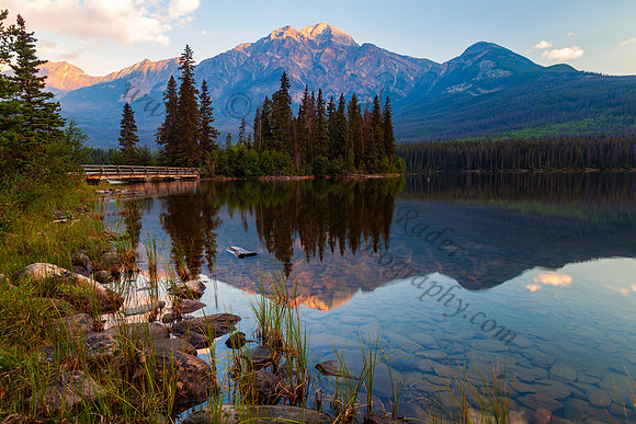 Pyramid Lake in Jasper National Park — fine art photograph titled Jasper Pyramid