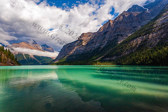 Kinney Lake in Mount Robson Provincial Park — fine art photograph titled Verge of Greatness