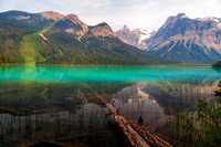 Emerald Lake in Yoho Natonal Park — fine art photograph titled Diamond and Emeralds