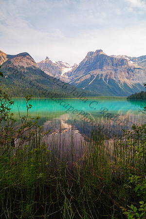 Emerald Lake in Yoho Natonal Park — fine art photograph titled Diamond and Emeralds
