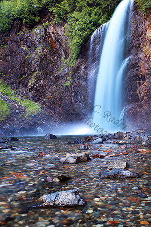 Franklin Falls, located in the Snoqualmie Pass, Washington