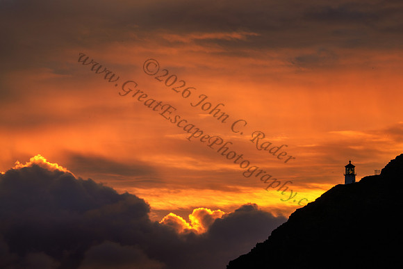 sunrise at Makapuu beach and lighthouse, Oahu Hawaii