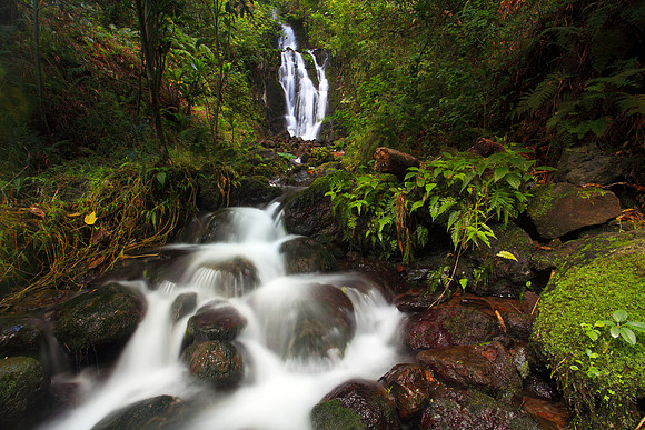 Waihee Waterfall on Oahu Hawaii