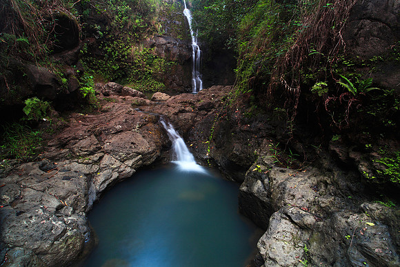 Waimano Waterfall on Oahu Hawaii