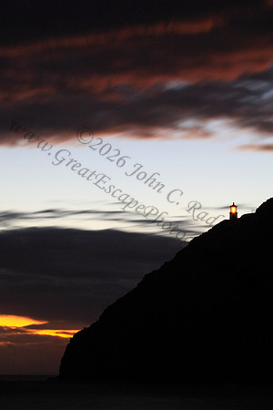 sunrise at Makapuu beach and lighthouse, Oahu Hawaii