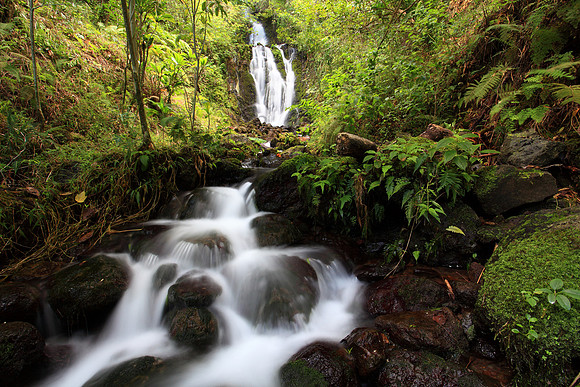 Waihee Waterfall on Oahu Hawaii