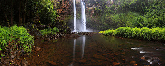 Wailua Falls home to tropicbirds Lihue Kauai Hawaii