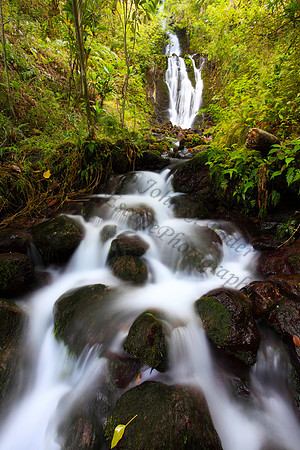 Waihee Waterfall on Oahu Hawaii