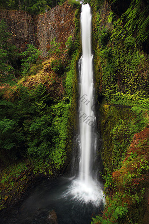Tunnel Falls, located in Eagle Creek, Columbia River Gorge, Oregon
