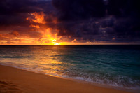 Sunset at Sunset Beach North Shore Oahu Hawaii