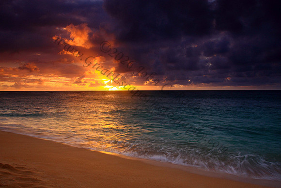 Sunset at Sunset Beach North Shore Oahu Hawaii