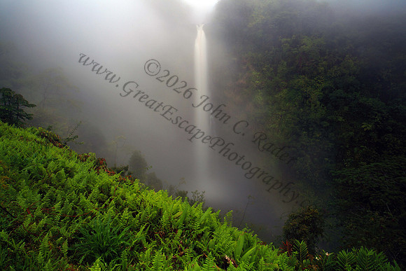 Magnificent Akaka waterfall in Honomu Hawaii Big Island