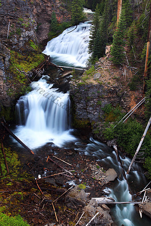 Twin Falls near Bend, Oregon in Three Sisters Wilderness
