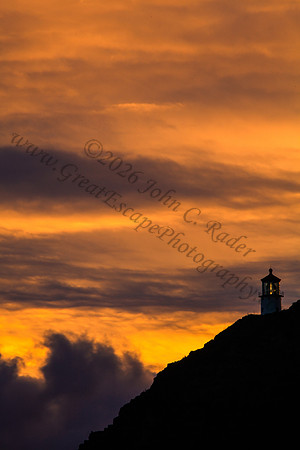 sunrise at Makapuu beach and lighthouse, Oahu Hawaii