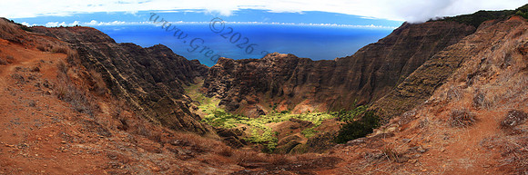 Awaawapuhi Valley Na Pali Coastline Nualolo Valley Kauai Hawaii