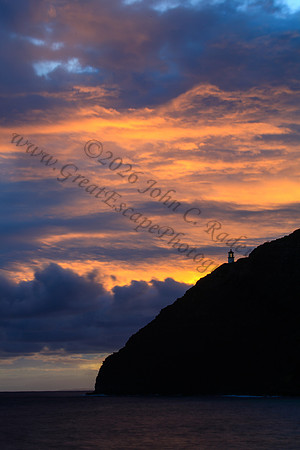 sunrise at Makapuu beach and lighthouse, Oahu Hawaii