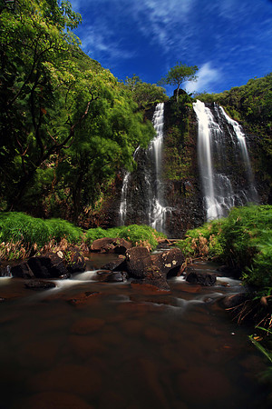 Opaekaa Waterfall on Kauai Hawaii
