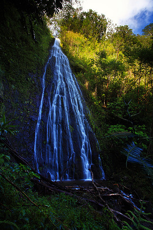 Waterfall, Luaalaea Falls, Manoa Valley, Oahu, Honolulu, Hawaii