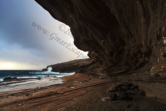 Kaiwi coastline near Hanauma Bay on the south shore of Oahu Hawaii